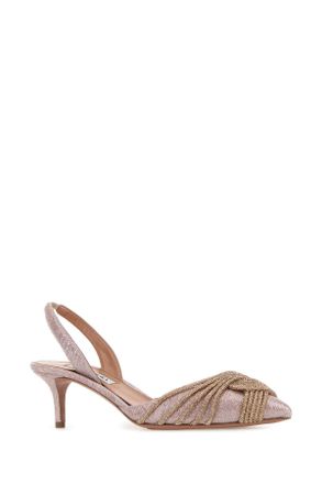Aquazzura Womens Pink Fabric Gatsby Pumps Lightblush Scarpe Con Tacco