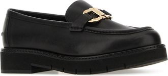 Ferragamo Womens Maryan Lug Loafer Black Calf