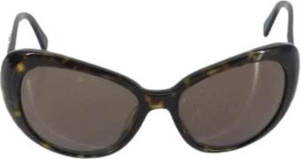 Chanel Pre-owned Accessories, female, Black, Size: ONE SIZE Pre-owned Plastic Sunglasses