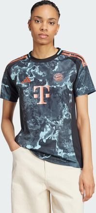 adidas adidas Performance Womens FC Bayern 24/25 Away Jersey - Black Recycled Material - Size X-Small