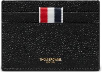 Thom Browne Lunar New Year grain-leather card holder - Black
