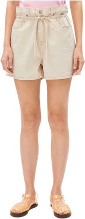 Armedangels Shorts met Strikceintuur - Dames - Denim shorts - Grijs - W31 - Denim - Korte Broeken
