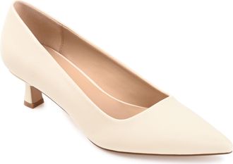 Journee Collection Women & apos;s Celica Medium and Wide Width Kitten Heel Pumps