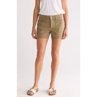 Rag & Bone Dre Low Rise Cutoff Denim Shorts in Light Olive at Nordstrom Rack, Size 24