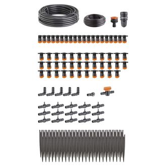 Far Far - Kit Drip Irrigazione A Goccia Terrazzo Aiuola 50 Piante Giardino Claber 90772