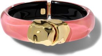 Alexis Bittar Essentials Molten Hinged Bangle in Sweet Melon at Nordstrom