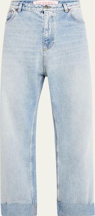 デニム・ジーパン VALENTINO SS24 Denim jeans (4B0DD18T8JS 558) Valentino Garavani Womens Denim Jeans in Blue | Size 25