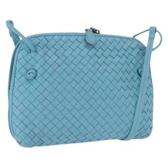 Bottega Veneta Pre-owned Cross Body Bags, female, Blue, Size: ONE SIZE Pre-owned Vintage Shoulder Bag
