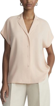 Lafayette 148 New York Plus Notch Collar Dolman Silk Blouse