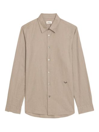 Zadig&Voltaire Sid button shirt - Neutrals