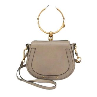 Chlo&eacute; Pre-owned Cross Body Bags, female, Gray, Size: ONE SIZE Pre-owned Nile Handbag