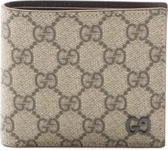 Gucci 20s GG Supreme bi-fold wallet - Neutrals
