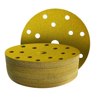 OEM 50 Discos Abrasivos De 150 Mm, Grano 80 - Disco De Lijado De 150 Mm Con 15 Agujeros Para Lijadoras Orbitales Aleatorias De 150 Mm