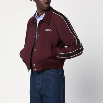 Gucci Bomber Bordeaux in wool blend
