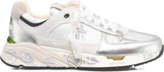 Premiata Zilveren Sneakers voor Vrouwen Aw 24 - Dames - Sneakers - Grijs - 40 EU - Leer - Schoenen