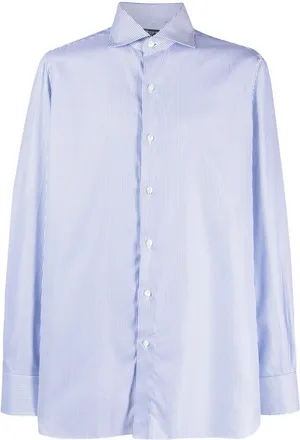 Finamore Mens Shirts Blue
