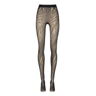 Wolford Collant Rete Rettile - - Underwear - Donna - Nero - S