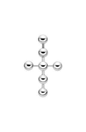 Diesel Ball Chain Single Cross Drop Earring in Silver at Nordstrom