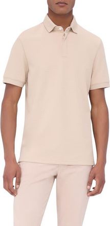 Bugatchi Textured Polo in Desert at Nordstrom, Size Xx-Large