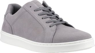 Hush Puppies Madden Heren Sneakers Van Suède In Het Grijs