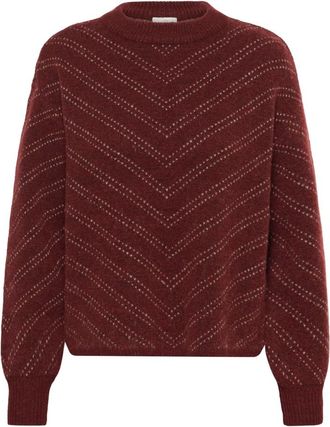Kaffe Maglieria Girocollo - - Knitwear - Donna - Marrone - 2XL