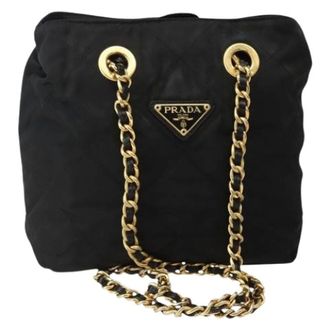Prada Pre-owned Borsa a Spalla in Nylon - - Pre-owned - Donna - Nero - ONE SIZE