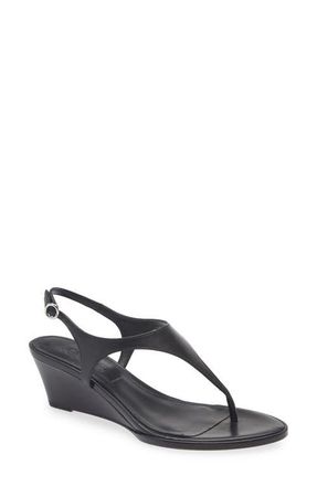 Aeyde Roose Slingback Wedge Sandal in Black at Nordstrom, Size 11Us