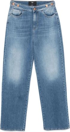 3x1 Indigo Blauwe Denim Straight Leg Jeans - Dames - Regular Fit Jeans - Blauw - W29 - Denim - Jeans