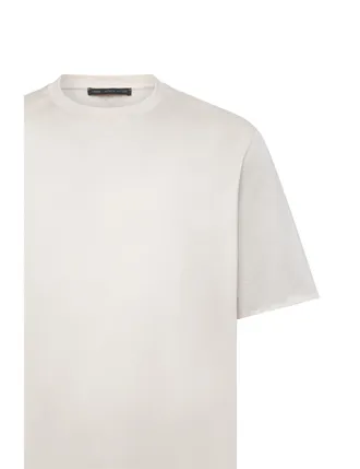 low brand Cotton Crewneck T-Shirt - Gray