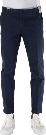 AT.P. CO Broeken, Heren, Blauw, M, Katoen, Stretch Katoen Chino Broek
