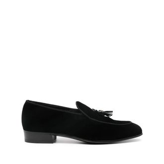 Gucci Double G-tassels Velvet Loafers