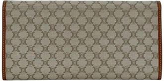 Celine Pre-owned Lange portemonnee (bi-fold) - Dames - Vintage Accessoires - Beige - ONE Size - Leer - Vintage