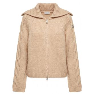 Moncler Cardigan Tricot - Knitwear - Mujer - Marr&oacute;n - XS