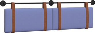 vidaXL Cabecera Colgante Liso Azul Jeans 190 X 55 X 5 Cm Pu Antiguo Vidaxl