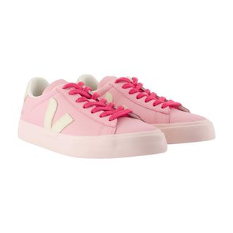 Veja Womens Campo Sneaker Pink Calfskin
