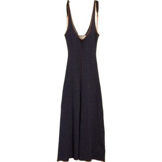 Marni Sleeveless Tie Strap Knit Maxi Dress in Mlb74Orion Blue at Nordstrom, Size 12 Us