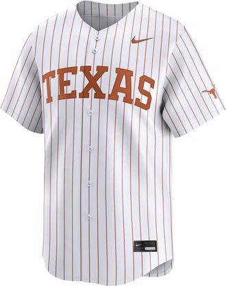 Nike Texas Longhorns Nike Mens College Limited Baseball Jersey in White | UNBB0DV3TXE-0YS