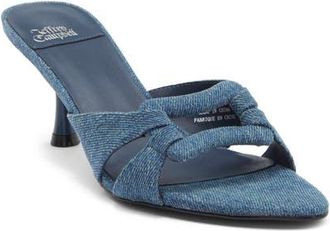 Jeffrey Campbell Chisme Slide Sandal in Blue Denim at Nordstrom, Size 5.5