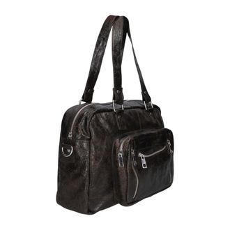 N&uacute;noo Tassen, Dames, Bruin, ONE Size, Leer, Mille Schoudertas
