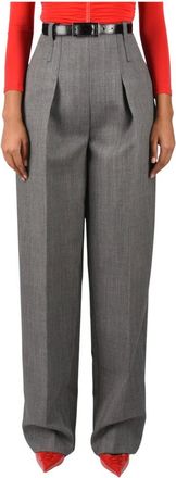 Elisabetta Franchi Pantaloni a gamba larga - - Trousers - Donna - Grigio - M