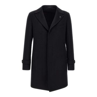 Tagliatore Single-Breasted Coats, male, Black, Size: XL Thomas Coat