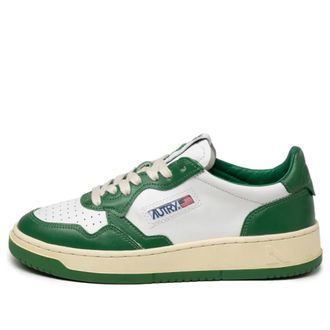 Autry (WMNS) Autry Medalist Low Leather Green White AULW-WB03