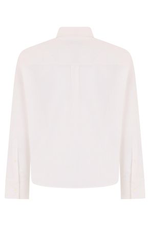 Maison Kitsun&eacute; Striped Cotton Shirt - White