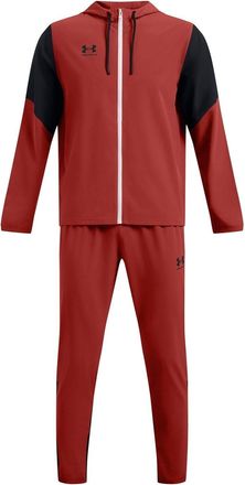 Under Armour Mens Hoodie Long Sleeve Tracksuit Set in Orange - Size Medium