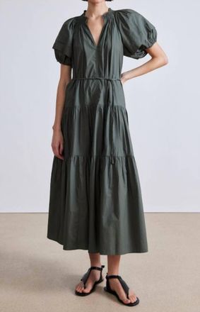 Apiece Apart Uva Romantic Maxi Dress In Thyme