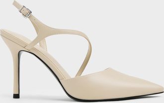 Charles & Keith Cordelia Pointed Slingback Pumps