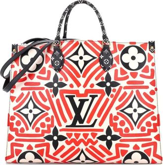 Louis Vuitton Borsa tote OnTheGo Limited Edition Crafty Monogram Giant GM - Nero