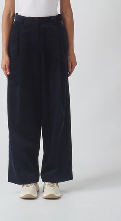 Max Mara S Max Mara High-Waisted Wide-Leg Corduroy Trousers