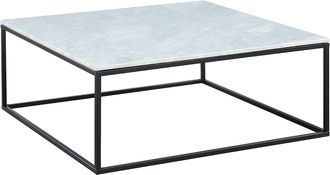 Pascal Morabito Mesa de centro design ARETHA de Pascal MORABITO - Mármol y metal - Blanco y negro