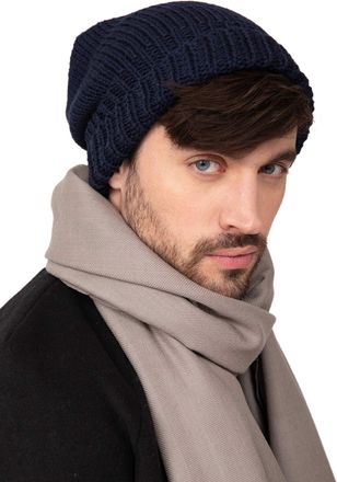 Likemary Beanie Hat for Men - Winter Hats & Beanies - Merino Wool Slouch Beanie - Mens Hats - Handmade Ethical Gifts for Men - Warm Wool Hat for Outdoor Use Na